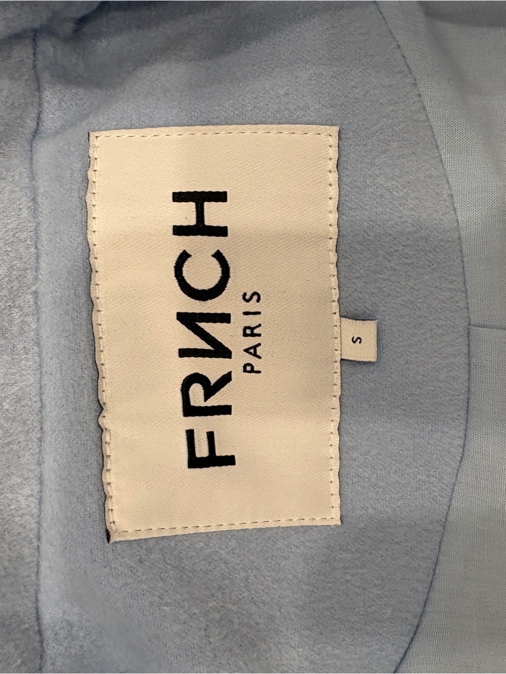 FRNCH Paris Colorblock Mod Jacket Coat Size S Retro Patchwork Statement Outerwea - Picture 6 of 8